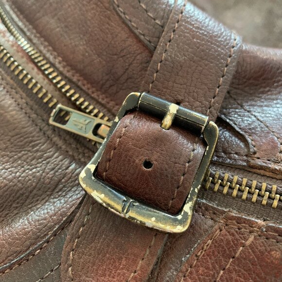 FRYE | Size 7D US Men's Leather Brown Double side zip Boots - Picture 14 of 16